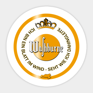 Washburner Logo (German) Sticker